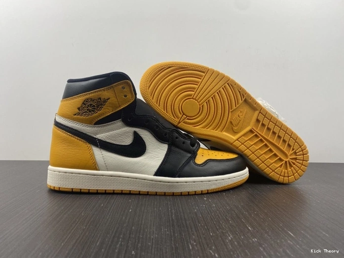 Kick Theory Air Yellow High Jordan Toe 555088-711 OG 1 0729